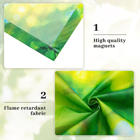 Pack 2 4 2 Hortsun of Fluorescent Light Covers x Feet Magnetic Ceiling Light Cover Room Supplies for Home Office(Green