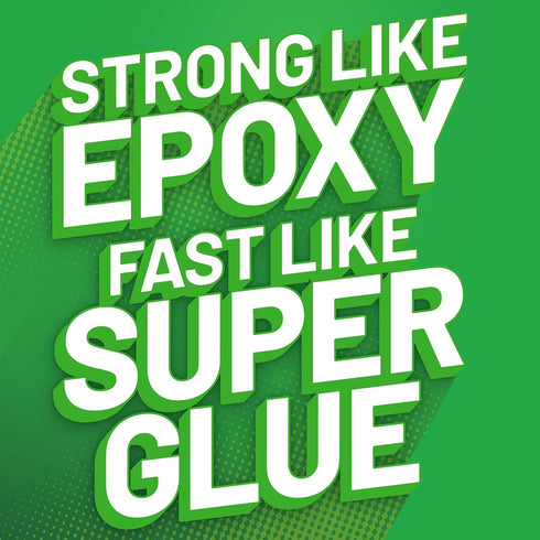 Krazy Fix Fast Weld, 2 Part Epoxy Weld, Permanent Bond Sets in 30 Seconds, Low Odor Clear Adhesive Liquid