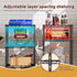 3 SINGAYE Small Wire Shelves Kitchen Pantry Close Home Organizers and Storage Bathroom Shelf Laundry Room Organization
