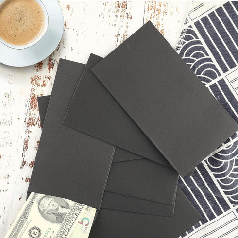 Granhoolm 50 Pack Large Cash Envelopes 3.5 x 6.5 inch for Savings Plan, Coin, Seed, Credit Card, Check