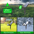 T-SUN Solar Spotlight LED Outdoor Wall Light, Green, IP65 Waterproof, 180 Adjustable, Auto-on/Auto-off for Garden,