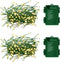 FairyGlim Outdoor Fairy Lights Battery Operated,20Ft 200LED Green Copper Wire Cluster Lights