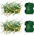 FairyGlim Outdoor Fairy Lights Battery Operated,20Ft 200LED Green Copper Wire Cluster Lights