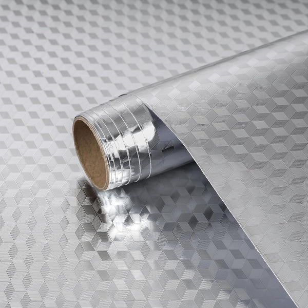 BESWEE 15.7''x315'' Stainless Steel Contact Paper for Appliances Stainless Steel Wrap for Kitchen