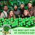 8 1 2 St. Patrick's Day Shamrock Pathway Lights, in Lucky Clover Light with Lighting Modes, Green Firefly Outdoor Decor