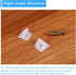24Pcs 90 14x13x9mm uxcell Degree Plastic Corner Braces, Nylon Shelf Right Angle Brackets with Screws for Cabinets