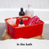 Storex Large Classroom Caddy, 13 x 11 x 6.575 Inches, Red, Case of 6