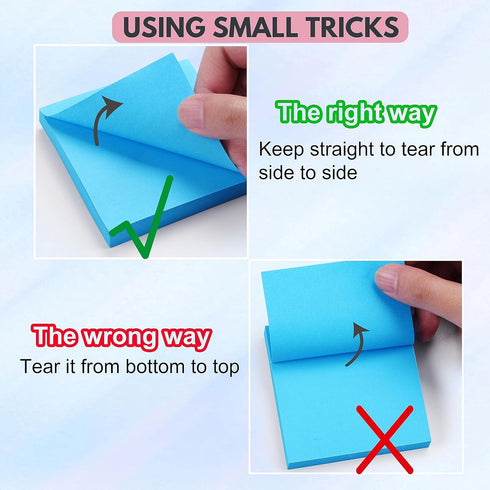 Sticky Notes Bulk, Woswel Sticky Notes, 3 x 3 in, 60 Pads, 85 Sheets/Pad, 6 Bright Colors, Self-Stick Notes for Home