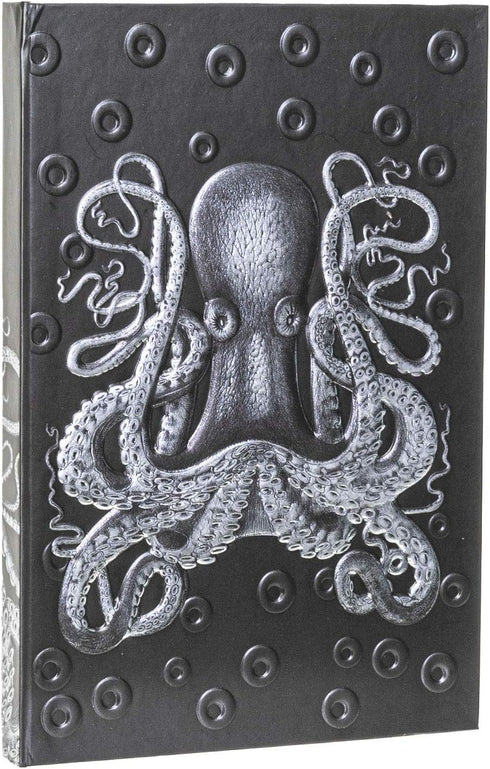 Ebros Gift Fantasy Necromancy Alchemy Journal – Kraken Sea Monster Titan Octopus, Embossed Blank Page Hardcover