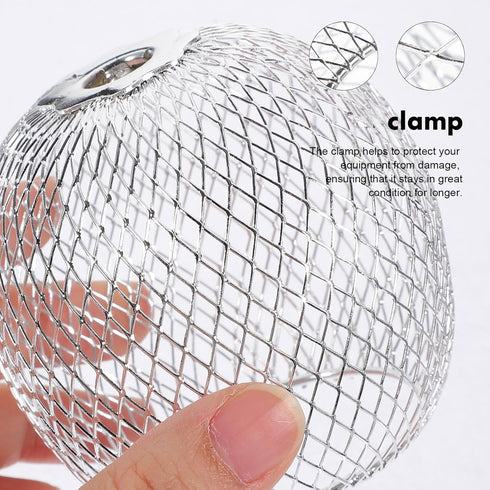 Set 2 2.75 2.75 3.93 Inch Cabilock Metal Lamp Shade of Open Design Silver Lampshades for Table and Floor Lamps Easy