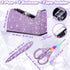 Yunlly 6 Pack Bling Office Stationery Set, Desk Accessory Includes Pen, Scissor, Stapler, 1000 Pcs Staples, Tape