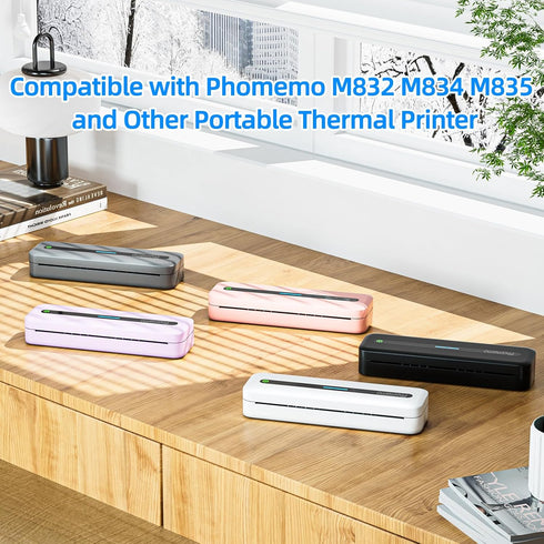 Phomemo M832 Thermal Paper - 2 Rolls, 8.5" x 11" US Letter Thermal Printer Paper, Compatible with M832 Series