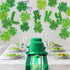 Whaline St. Patrick's Day Shamrock Cut-Outs, Green Clover Classroom Bulletin Board Decoration, 44Pcs