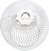 Set 2 2.75 2.75 3.93 Inch Cabilock Metal Lamp Shade of Open Design Silver Lampshades for Table and Floor Lamps Easy