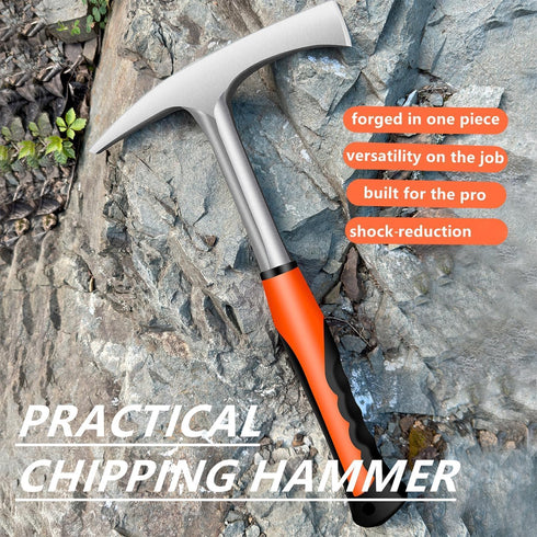 glorousamc Hammer,28oz Hammer Set Welding/Chipping Professional Slag Removal and Wire Brush Forged Steel Construction