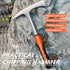 glorousamc Hammer,28oz Hammer Set Welding/Chipping Professional Slag Removal and Wire Brush Forged Steel Construction