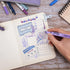 WRITECH Journaling Kit, Gel Ink Pens, Retractable Highlighters, Dual Tip Brush Pens, 9 Count with Pen Bag