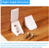 50Pcs 90 17.2x21x21mm uxcell Degree Plastic Corner Braces with Cover Cap, Nylon Shelf Right Angle Brackets with Screws