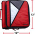Case-it Universal Zipper Binder, 2 Inch O-Rings, Padded Pocket for 13 Inch Laptop/Tablet, Fire Engine Red LT-007