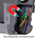 Officemate Portable Clipboard Storage Plastic Case for A4 Sizes, Charcoal (83301), 11-3/4"w x 1-1/2"d x 14-1/2"h