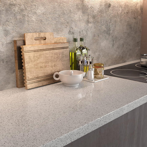 Glossy Marble Paper for Countertop, Waterproof Peel and Stick Wallpaper Granite Sticker 15.7 197 Easy to Install