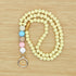 Wood Beaded Teacher Breakaway Lanyards, Cute Soft Necklace Badge Lanyards for Women, Boho Fashion