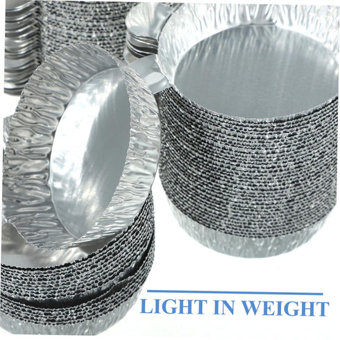 100Pcs Aluminum Foil Sample Weighing Tray, Disposable Foil Plates for Labs, Lightweight Pans for Accurate Weighing