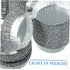100Pcs Aluminum Foil Sample Weighing Tray, Disposable Foil Plates for Labs, Lightweight Pans for Accurate Weighing