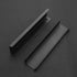 Ravinte 10 Pack Finger Pulls for Cabinets 150mm/5.9" Length Black Edge Pulls Matte Black Finger Cabinet Pulls Concealed Handles for Kitchen Drawer Finger Edge Pull Tab Handle by Ravinte