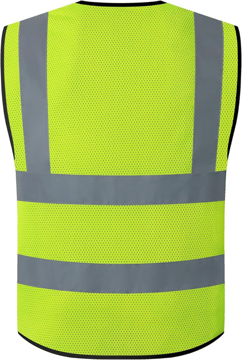 ANSI/ISEA Compliant Reflective Safety Vest for Construction Workers - Unisex