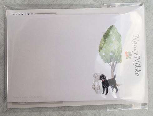 POODLE STICKY NOTES - 4" x 3" Notepad with 50 Sheets - Gift for Dog Lovers (2, POODLES in Black & White)