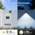 IP65, 3 Decor-8 Pack SOLPEX Solar Lights Outdoor Waterproof Solar Stair Lights Outdoor for Fence, Deck, Step, Dual