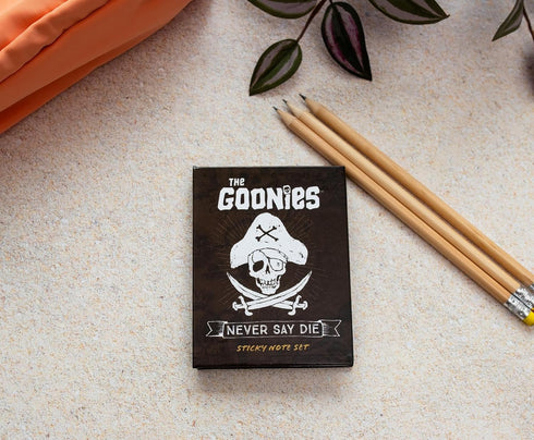 The Goonies "Never Say Die" Treasure Map Sticky Note and Tab Box Set, Notepad Stationery for School Supplies