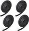 4 Rolls 120 Inch Felt Strip with Adhesive Backing for Protecting Furniture and DIY (Black, 0.5 Inch)