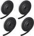 4 Rolls 120 Inch Felt Strip with Adhesive Backing for Protecting Furniture and DIY (Black, 0.5 Inch)