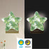 Burbuja 0.2W Tropical Leaves LED Night Light Plug into Wall Star-Shaped Nightlight Dusk to Dawn Auto Sensor for Bedroom