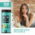 pH Test Strips for Urine and Saliva - 150 Litmus Paper Strips, Acidity Test Kit from JNW Direct