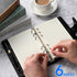 Tofun 2 Packs A6 6-Ring 7mm 80 160 Refillable Line Paper for Binders, Planner, Traveller Journal, Notebook, Dairy