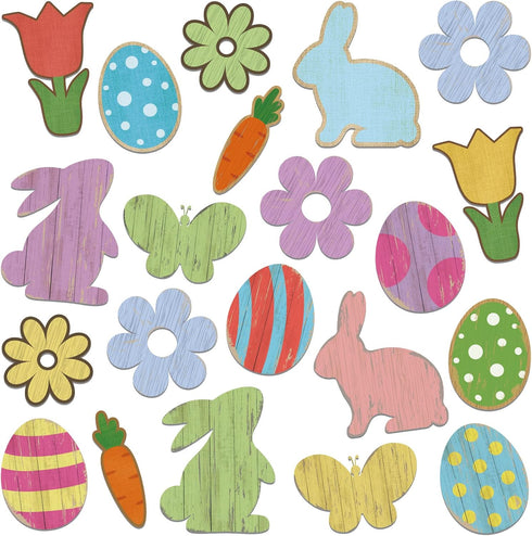 Eaasty 60 Pcs Easter Bulletin Board Decorations, Religious Spring Cutouts for Classroom Spring Decor