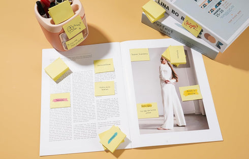 Mini Sticky Notes - 1.5x2 in, 36 Pad Canary Yellow Strong Adhesive Post, Suitable for School, Home, Office