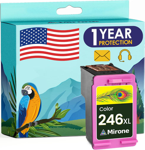Mirone Compatible Ink Cartridge Replacement for Canon 246 246xl for Pixma MG2522 Ink mx490 Printer (1c)