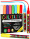 Chalkboard Markers Set of 8 - Washable, Erasable Chalk Ink Dry Erase Pens for School & Glass