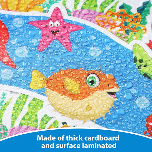 Sabary 71 ft Under The Sea Bulletin Board Borders, Summer Ocean Classroom Decorations, Sea Animals Border Trim