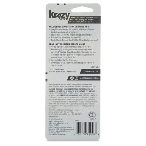Krazy Glue All Purpose Precision Control Pen, 4 g