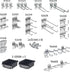 Triton Products LH3-KIT LocHook 30-Piece Assortment for Locboard, Zinc Plated Steel Hooks and Bins, Black