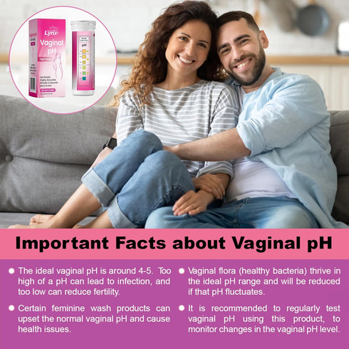 50 Count 4.0-8.0 Vaginal pH Test Strips for Women | BV, Yeast & UTI Risk Screening | pH Range | Easy Home Feminine Care
