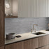 10-Sheet W&S Peel and Stick Matte Warm Grey Subway Tile,Stick on Backplash for Kitchen,Thicker Waterproof Luxury