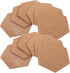 Ceramic Coasters 10pcs Hexagon Cork Boards Tiles Decorative Self-Adhesive Bulletin Board Memo Board for Home Office