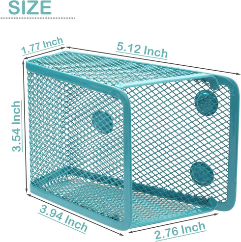 Magnetic Pencil Holder - Mesh Stainless Steel Pen Basket for Whiteboard, Kitchen, Home, or Office