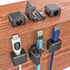 7 Pack Magnetic Cable Clips, Adjustable Cord Holder, Under Desk Cable Management, ENTYTEE Wire Organizer
